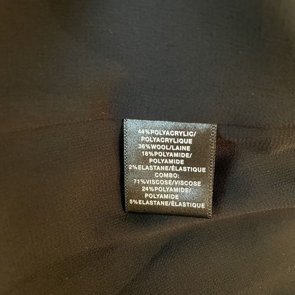 Lafayette 148 New York Black Textured Tweed Snap Up Blazer Jacket 10 Classic - Picture 8 of 10